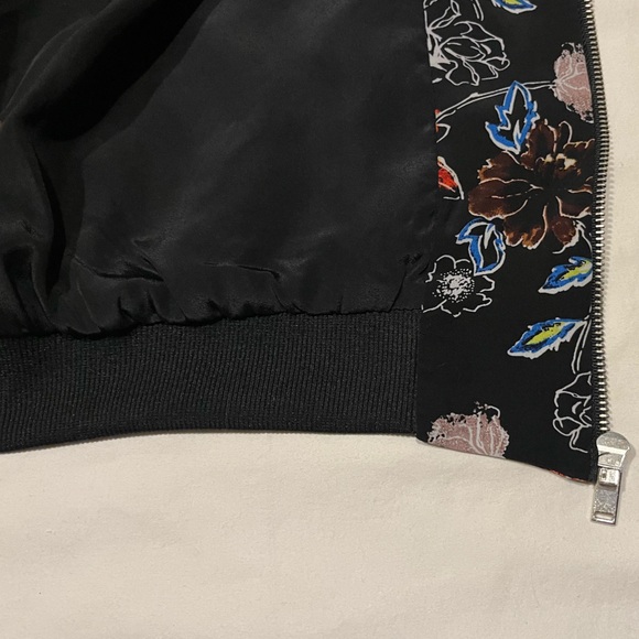 Philosophy Republic black floral bomber jacket M - Picture 7 of 7